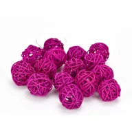 Vessző gömb magenta 4cm 10db/csomag – kreatív dekorációhoz – kreatív hobby projektekhez és dekorációhoz – Papelito.hu