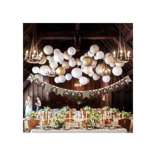 Papír lampion csipkés 30cm – esküvői dekorációhoz – Szezonok, alkalmak