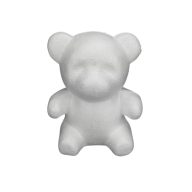 Polisztirol maci 20cm – festéshez, decoupage technikához