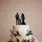 Esküvői tortadísz fekete – esküvői dekorációhoz – Szezonok, alkalmak #22