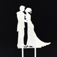 7683 1 Esküvői tortadísz fehér – esküvői dekorációhoz