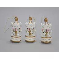 Körhinta kicsi fehér-arany 3db/dob – karácsonyi dekorációhoz