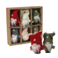 Pufi manók 6db/doboz – karácsonyi dekorációhoz – Szezonok, alkalmak