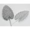 Ezüst csillámos philo levél 10db/csomag – koszorúhoz, természetes dekorációhoz