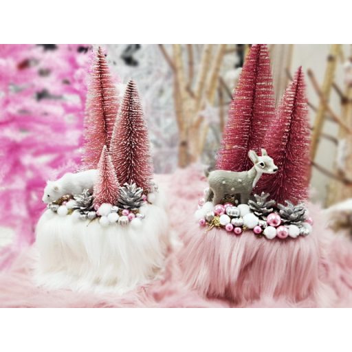 Kócos műszőrme fehér 10cm x 1,8méter