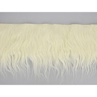 Kócos műszőrme krém 10cm x 1,8méter – kreatív dekorációhoz