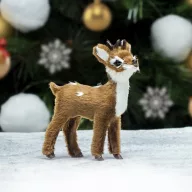 Bambi prémium barna 9,6cm – karácsonyi dekorációhoz