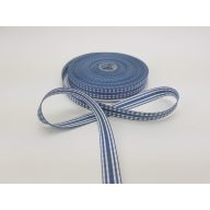 Kétoldalas szalag 1,5cm acélkék – kreatív dekorációhoz