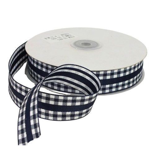 Kétoldalas szalag 2,5cm matrózkék