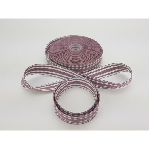 Kétoldalas szalag 2,5cm mályva 22,5méter