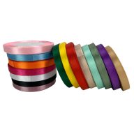 Szatén szalag 1cm x 22méter 15db - OKOSÁR! – kreatív dekorációhoz