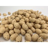   Festett polisztirol tojás természetes színek 3cm x 4cm 120db/csomag - púder OKOSÁR!