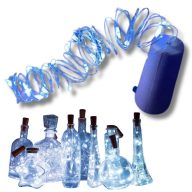 LED fényfüzér dugóval 20LED/2m - hideg fény – karácsonyi – karácsonyi dekorációhoz és ünnepi díszítéshez – Papelito.hu