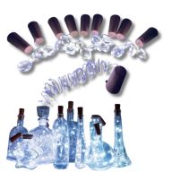 LED fényfüzér dugóval 20LED/2m - hideg fény 10db/csomag – karácsonyi dekorációhoz és ünnepi díszítéshez – Papelito.hu