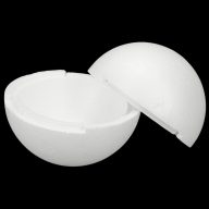 Polisztirol gömb szétnyitható 24cm – festéshez, decoupage technikához