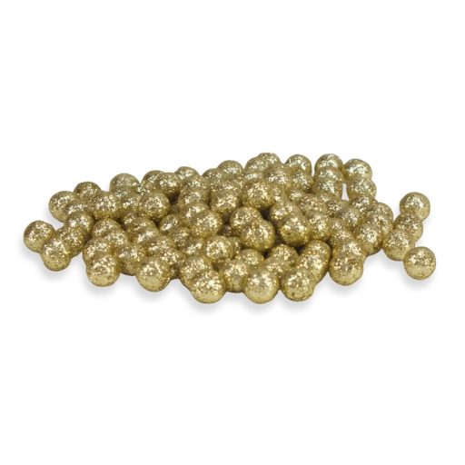 Polisztirol golyó MINI csillámos - ARANY