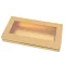 Lapos tégla papírdoboz arany belsővel natúr – kreatív dekorációhoz