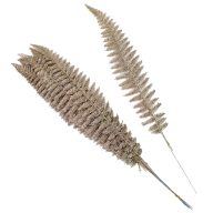 Erdei pajzsika levél csillámos pezsgő 10db/csomag – virágdekorációhoz, koszorúhoz