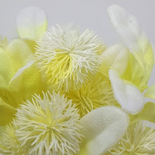 Bogáncs csokor - fehér – virágdekorációhoz, koszorúhoz