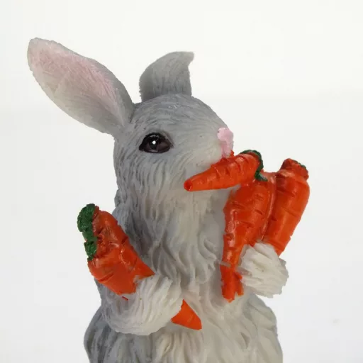 Mohó nyuszi pár répákkal 2db/szett – karácsonyi dekorációhoz