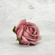 Rózsafej - pasztell mályva – virágdekorációhoz, koszorúhoz