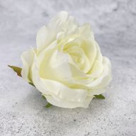 Megarózsa fej - krém – virágdekorációhoz, koszorúhoz