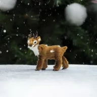 Mini bambi barna prémium – karácsonyi dekorációhoz