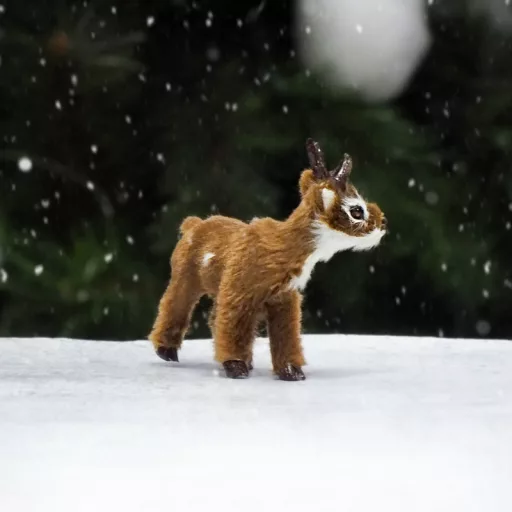 Mini bambi barna prémium – karácsonyi dekorációhoz