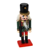 Diótörő 14cm zöld kabátos 14cm – karácsonyi dekorációhoz