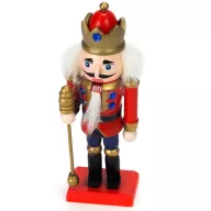 Diótörő 14cm piros kabátos 14cm – karácsonyi dekorációhoz