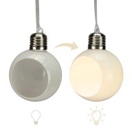 Világítós nyitott díszíthető gömb 9cm – esküvői dekorációhoz