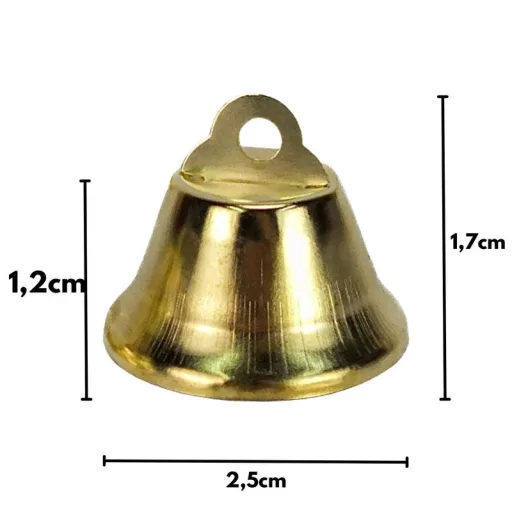 Fém csengő arany 2,5cm 1000db/csomag - OKOSÁR!