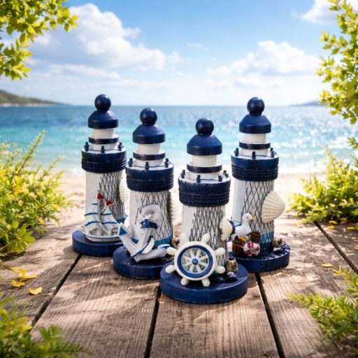 Világítótorony 8db/szett – nyári dekorációhoz – Szezonok, alkalmak