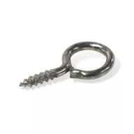 Csavaros akasztó ezüst 10x20mm 100db/cs – kreatív dekorációhoz