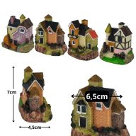 Vidéki kúria 4db/csomag – karácsonyi dekorációhoz – Szezonok, alkalmak