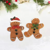 Mézi pár hűtőmágnes 2db/cs – karácsonyi dekorációhoz