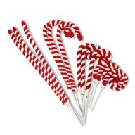 Zsenília cukorpálca 10db/cs – karácsonyfára, dekorációhoz