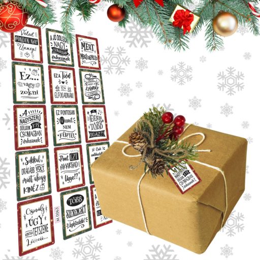 Téli pick- tobozos fenyős bogyós ág – virágdekorációhoz, koszorúhoz