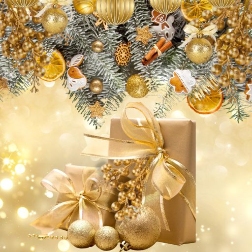 Arany bogyós ág – virágdekorációhoz, koszorúhoz – Selyemvirágfej, csokor, zöldek