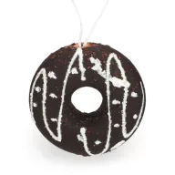 Mézeskalács dísz - csokis fánk – karácsonyfára, dekorációhoz