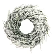 Zúzmarás koszorú thuja 30cm – ajtódíszhez, koszorúalapnak