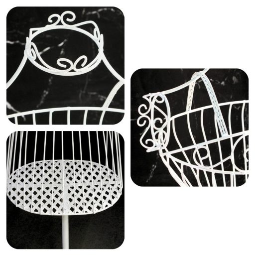 Fém próbababa - fehér 160cm – esküvői dekorációhoz