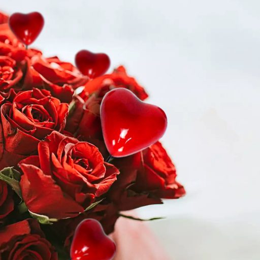 Szív pick piros OKOSÁR 100db/csomag - OKOSÁR! – anyák napi dekorációhoz