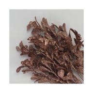 Csillámos bogyós csokor rózsaarany – karácsonyi dekorációhoz