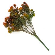 Mini pozsgás csokor barna – virágdekorációhoz, koszorúhoz