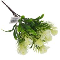 Mini protea csokor fehér – virágdekorációhoz, koszorúhoz