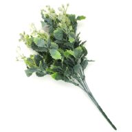 Ilex csokor – virágdekorációhoz, koszorúhoz – Selyemvirágfej, csokor, zöldek