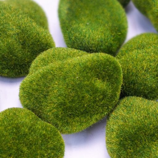 Dekoratív moha kövek 15db/cs – kerti és otthoni dekorációhoz