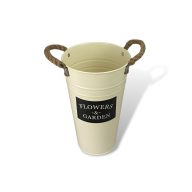 Bádog váza 16x25cm – kosárfonáshoz, dekorációhoz – Vessző és bambusz kosarak, tárolók, kaspók