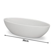 Fehér dekor tál 30x8,5cm – kosárfonáshoz, dekorációhoz